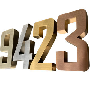 精工不銹鋼仿古字 數字廣告制作的新選擇